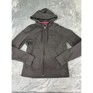 Perry Ellis America Hoodie Men’s Medium Gray Full Zip Sweatshirt excellent